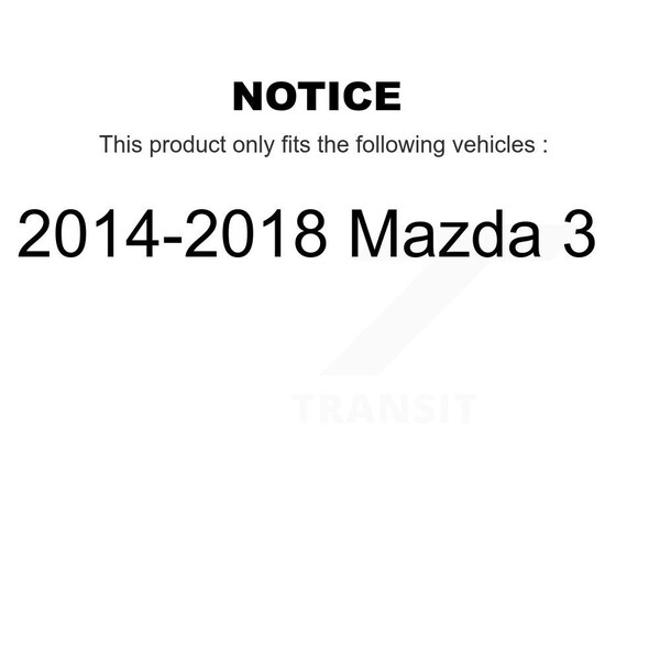 Front Right Suspension Strut Coil Spring Assembly For 2014-2018 Mazda 3